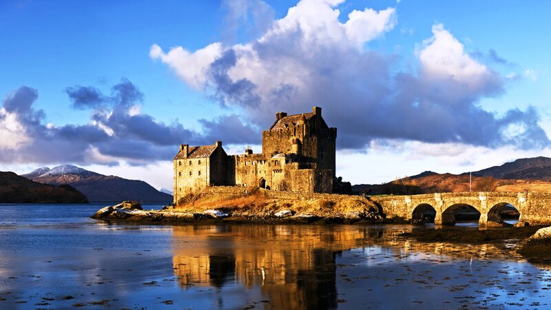 Eilean Donan Castle — Blue, Dramatic, Sunset, Photograph