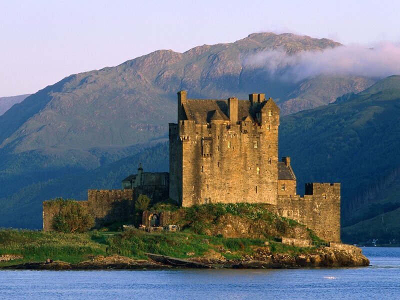 Eilean Donan Castle — Blue, Serene, Morning