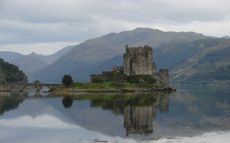 Eilean Donan Castle — Blue, Serene, Photograph