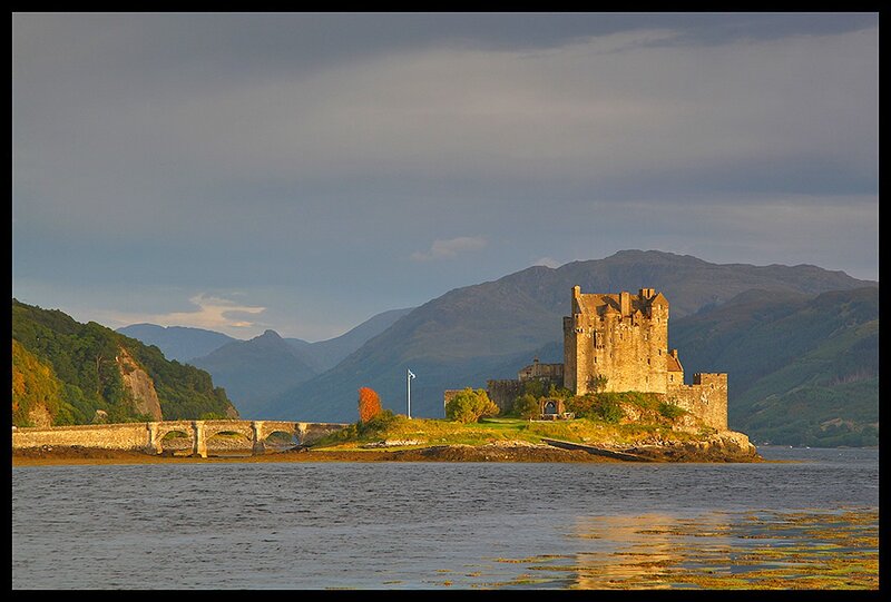Eilean Donan Castle — Blue, Serene, Sunset