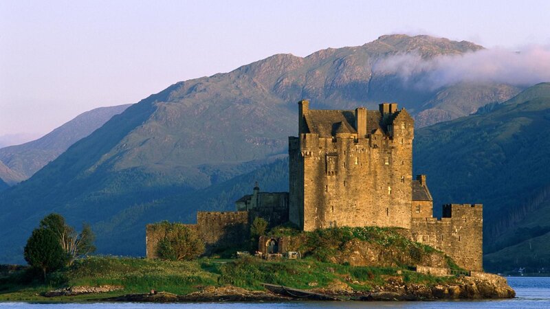 Eilean Donan Castle — Green, Serene, Morning
