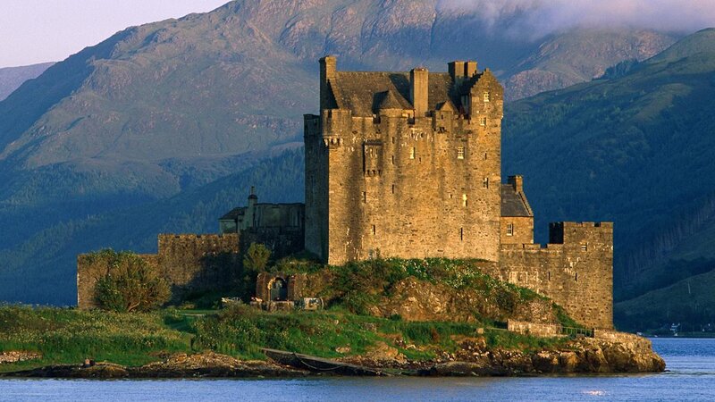 Eilean Donan Castle — Green, Serene, Sunset