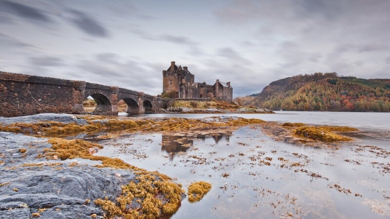 Eilean Donan Castle in autumn