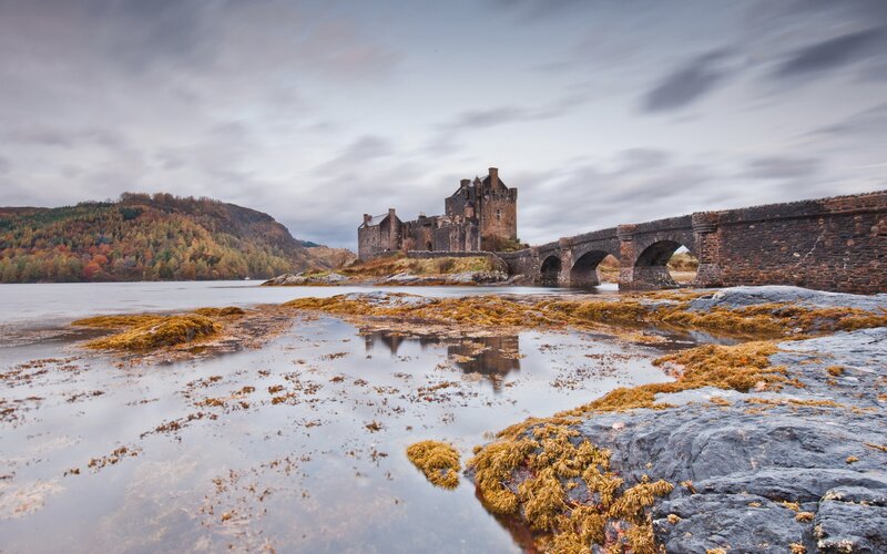 Eilean Donan Castle in autumn