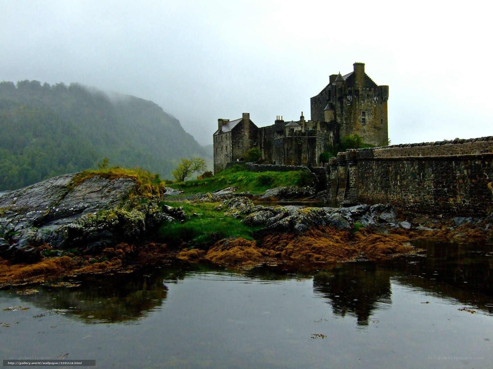 Eilean Donan Castle in mist