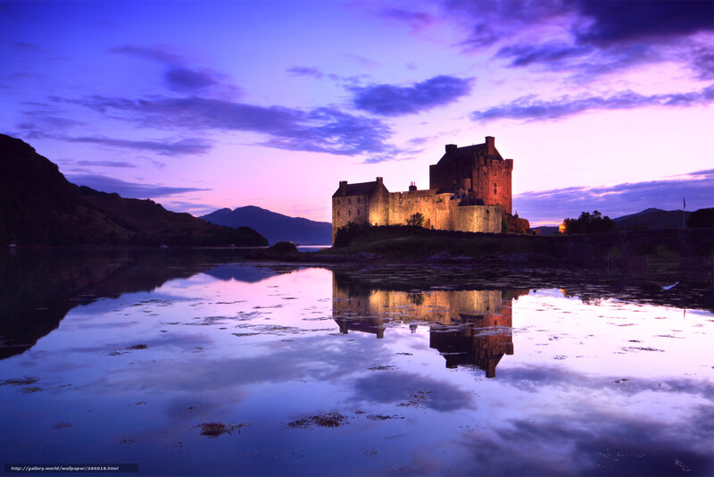 Eilean Donan Castle — Purple, Serene, Sunset