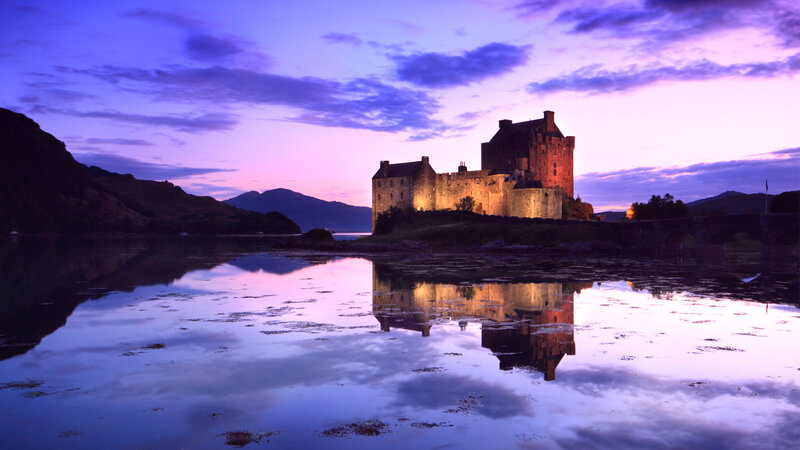Eilean Donan Castle — Purple, Serene