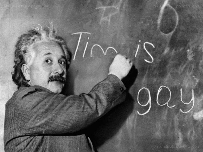 Einstein at a chalkboard