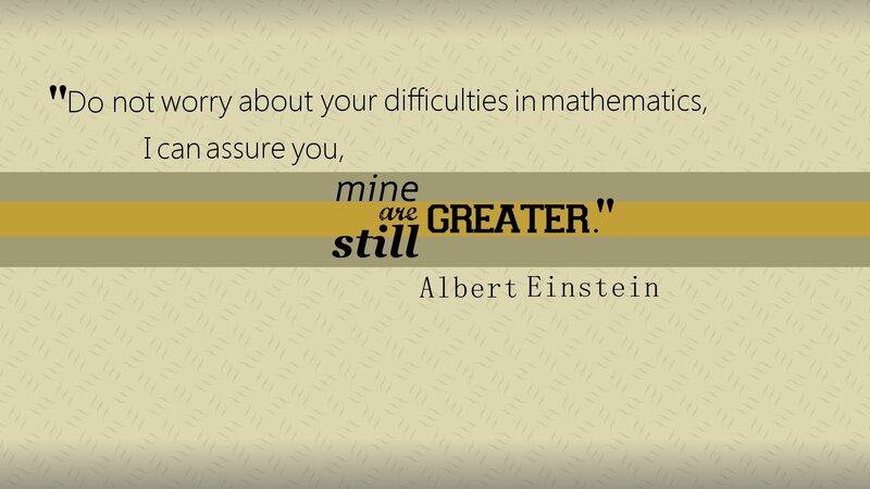 Einstein math quote