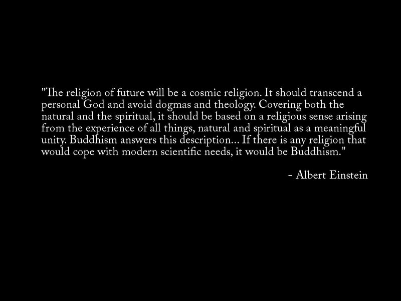 Einstein on Buddhism