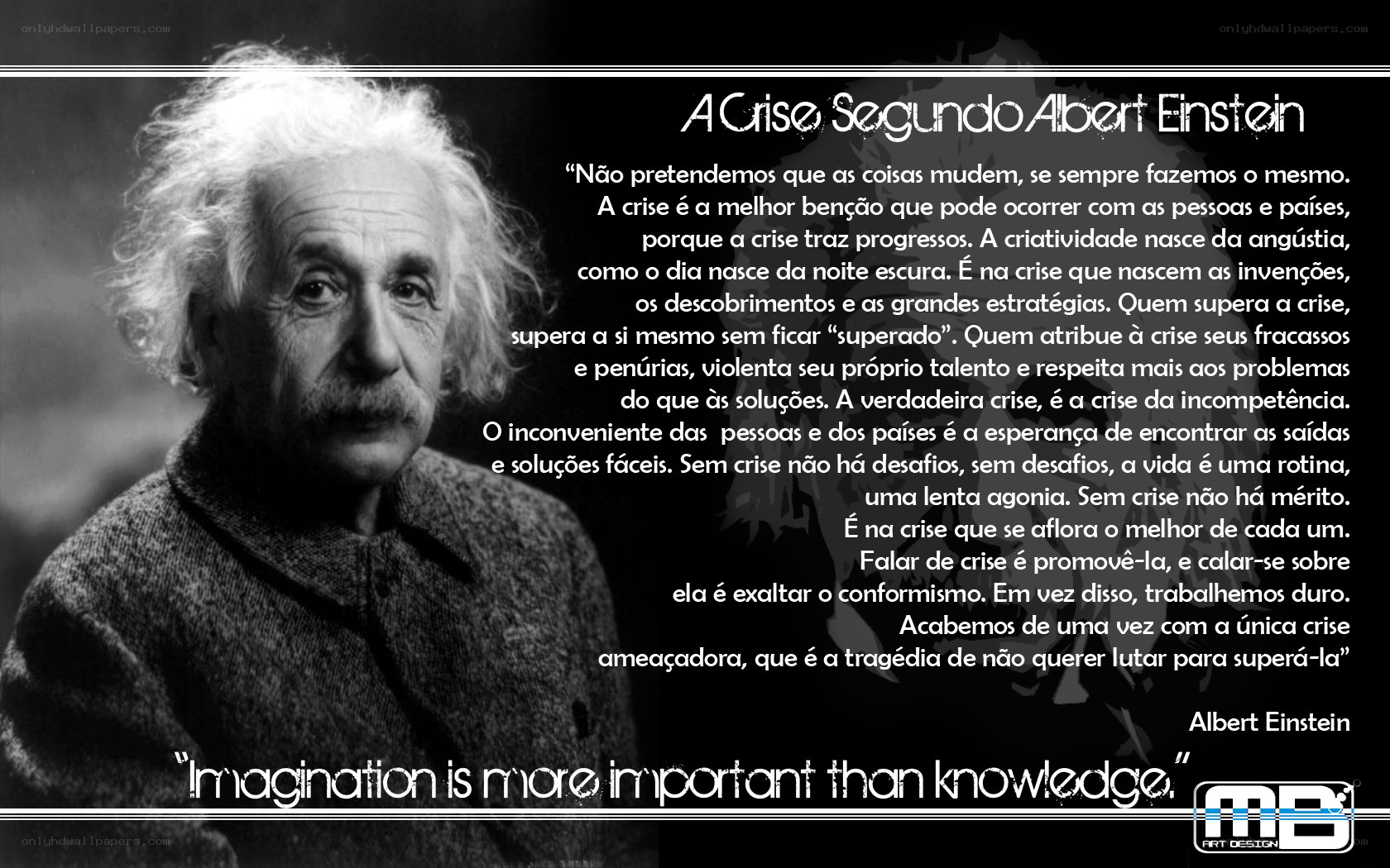 Einstein on crisis and imagination