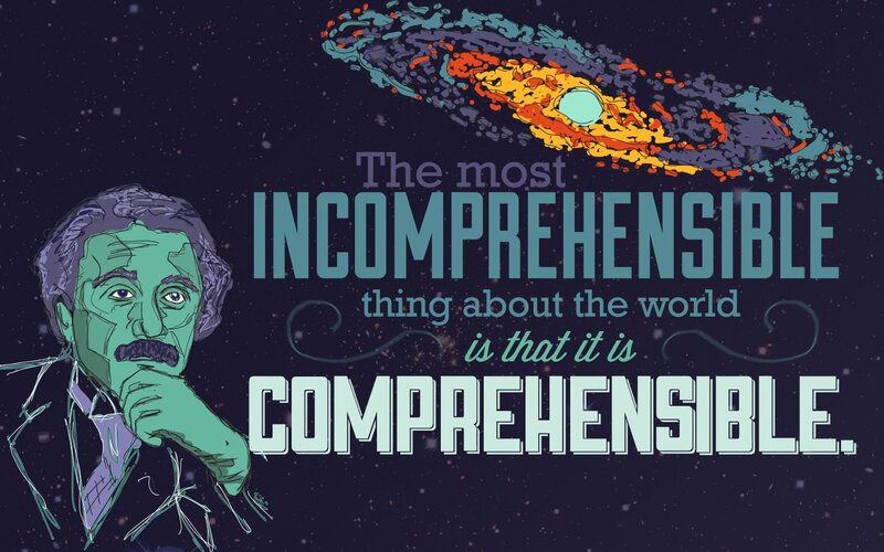 Einstein quote on comprehension