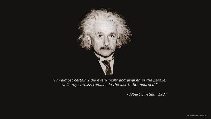 Einstein quote on death