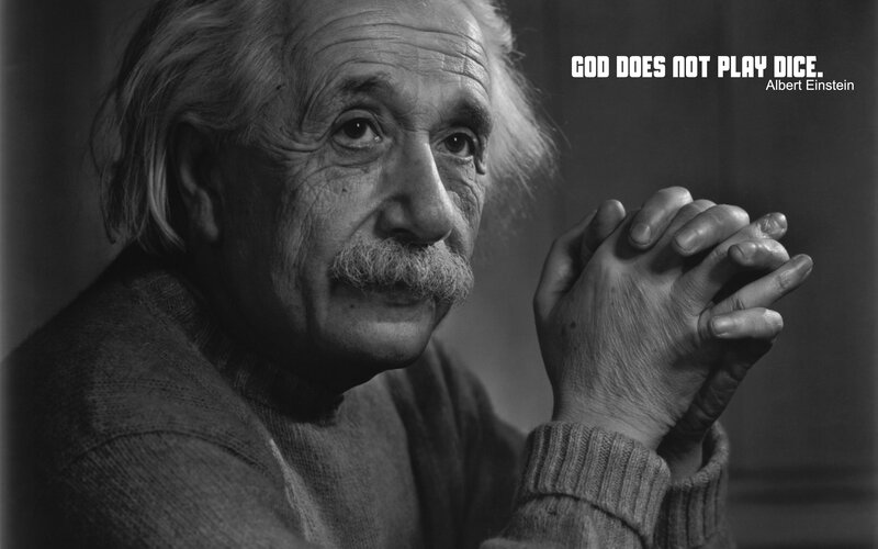 Einstein quote on determinism