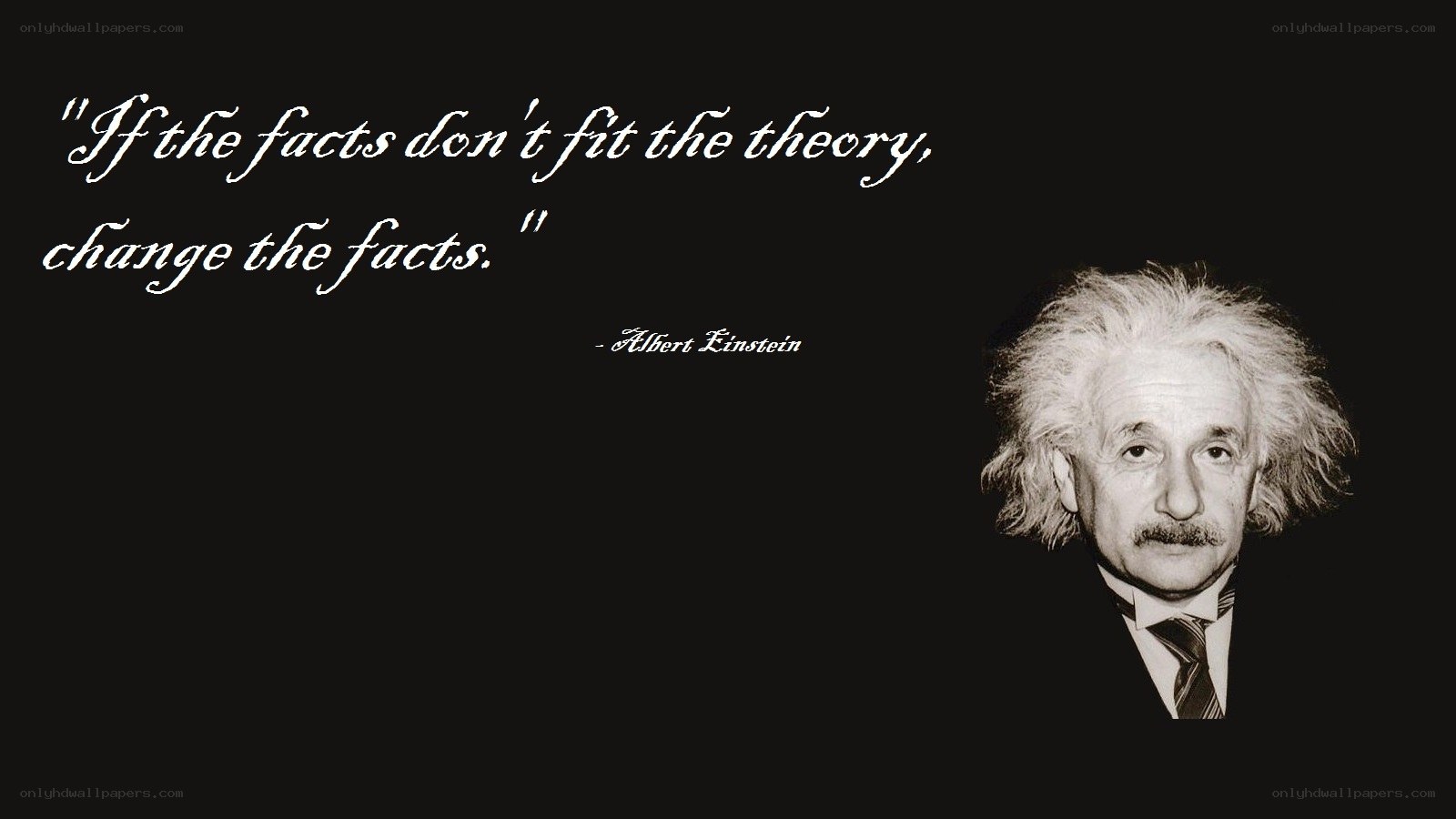 Einstein quote on facts and theory