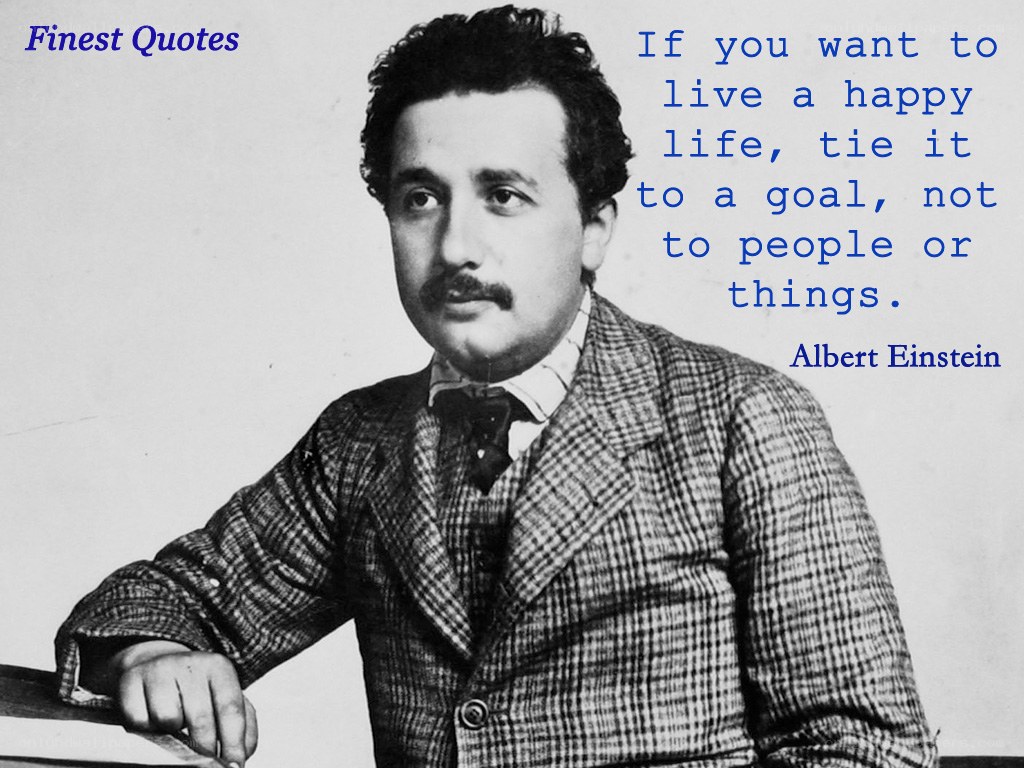 Einstein quote on happiness