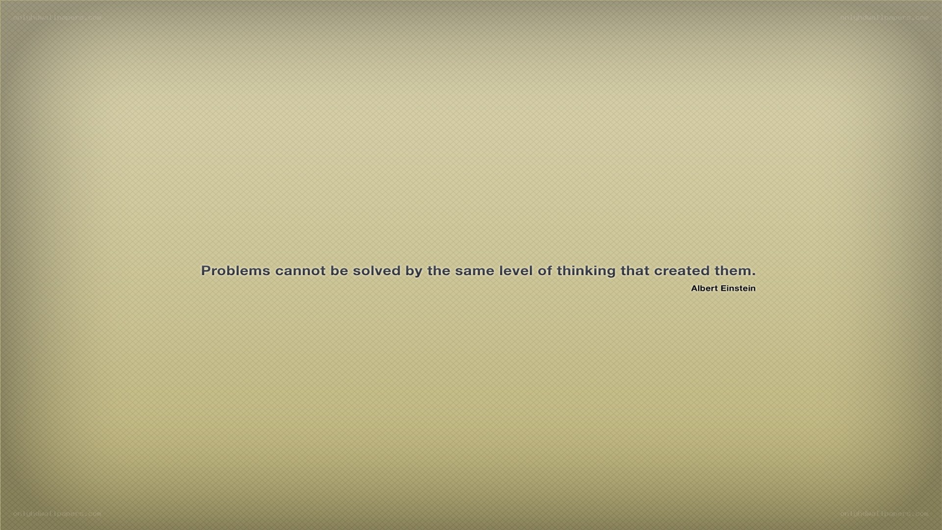 Einstein quote on problem solving