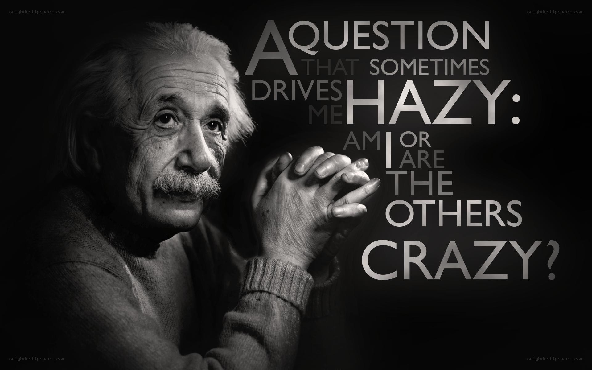 Einstein quote on sanity