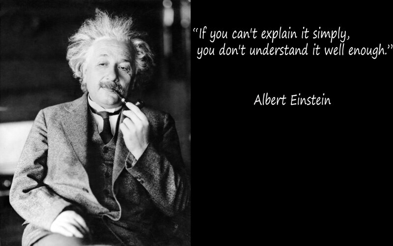 Einstein quote on simplicity