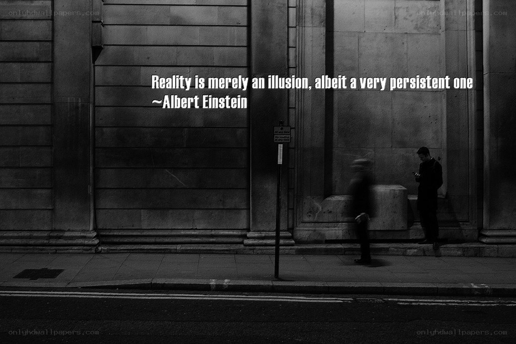 Einstein quote on street