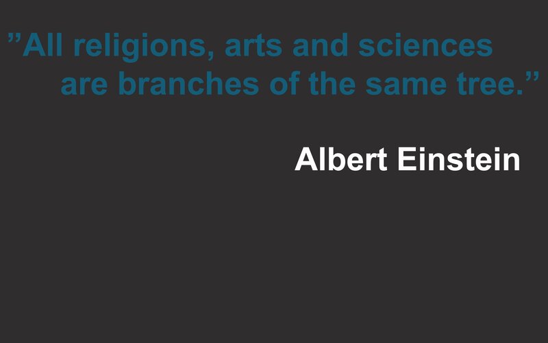 Einstein quote on unity