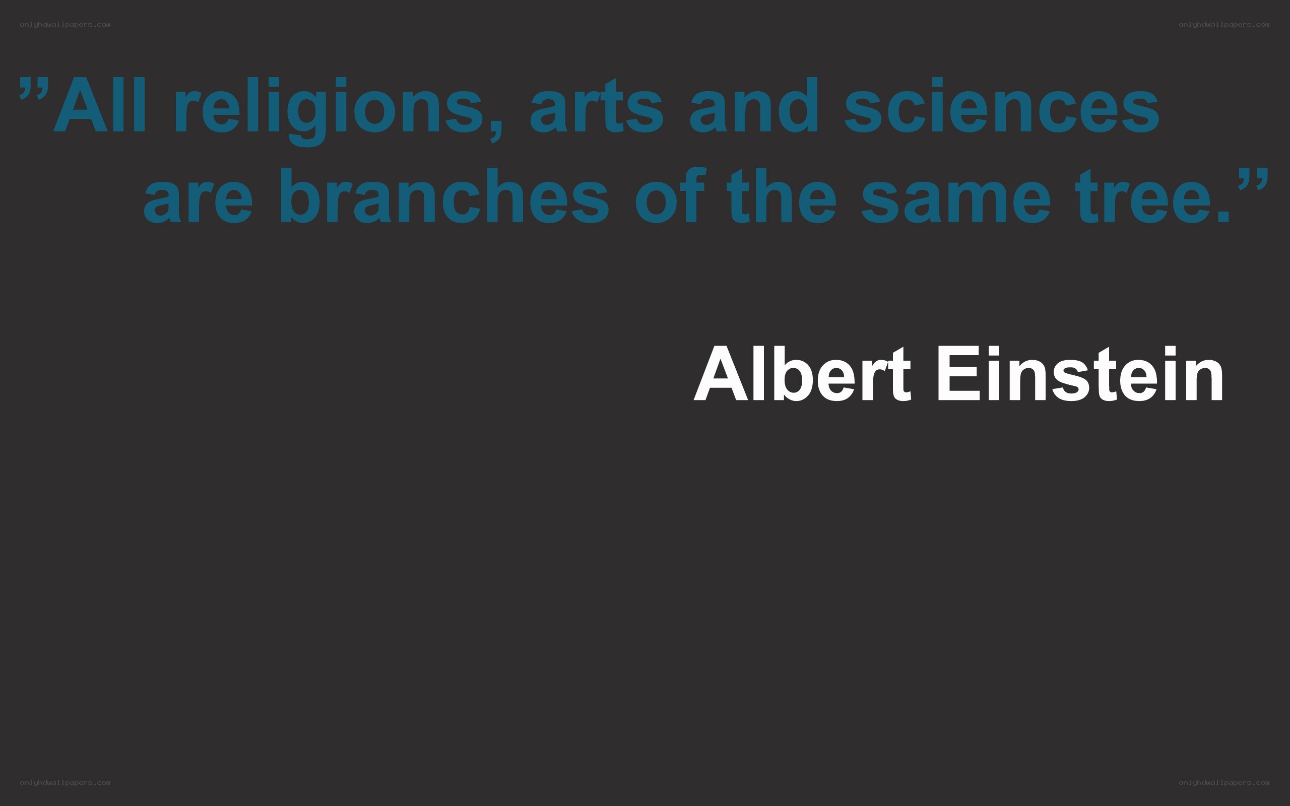 Einstein quote on unity