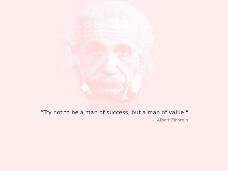 Einstein quote on value