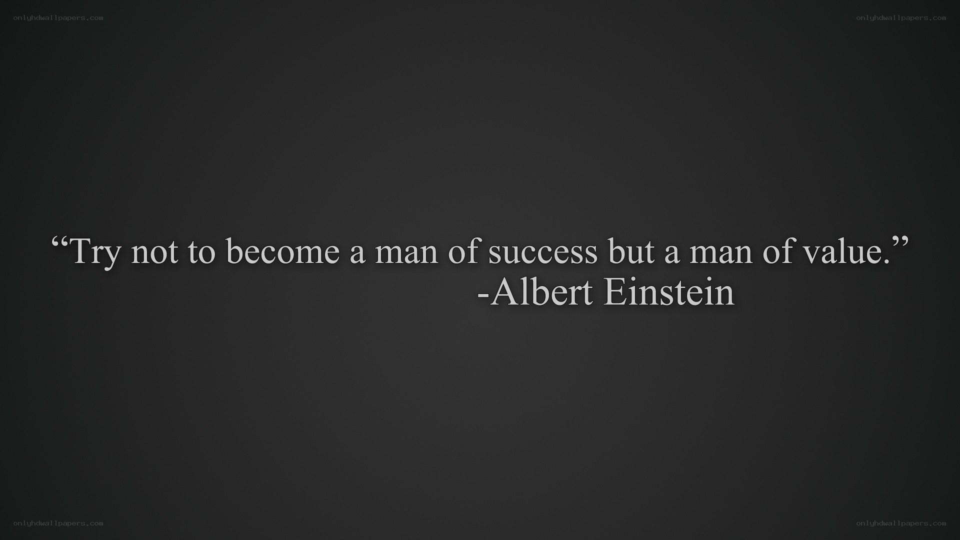Einstein quote on value