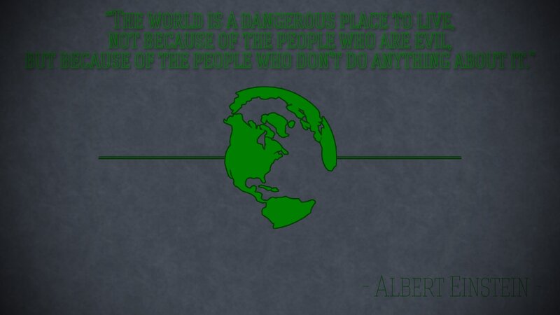 Einstein quote on world danger