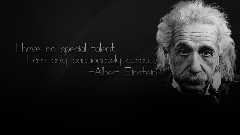 Einstein quote wallpaper