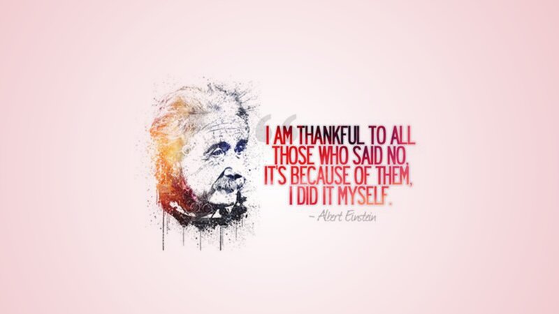 Einstein quote wallpaper