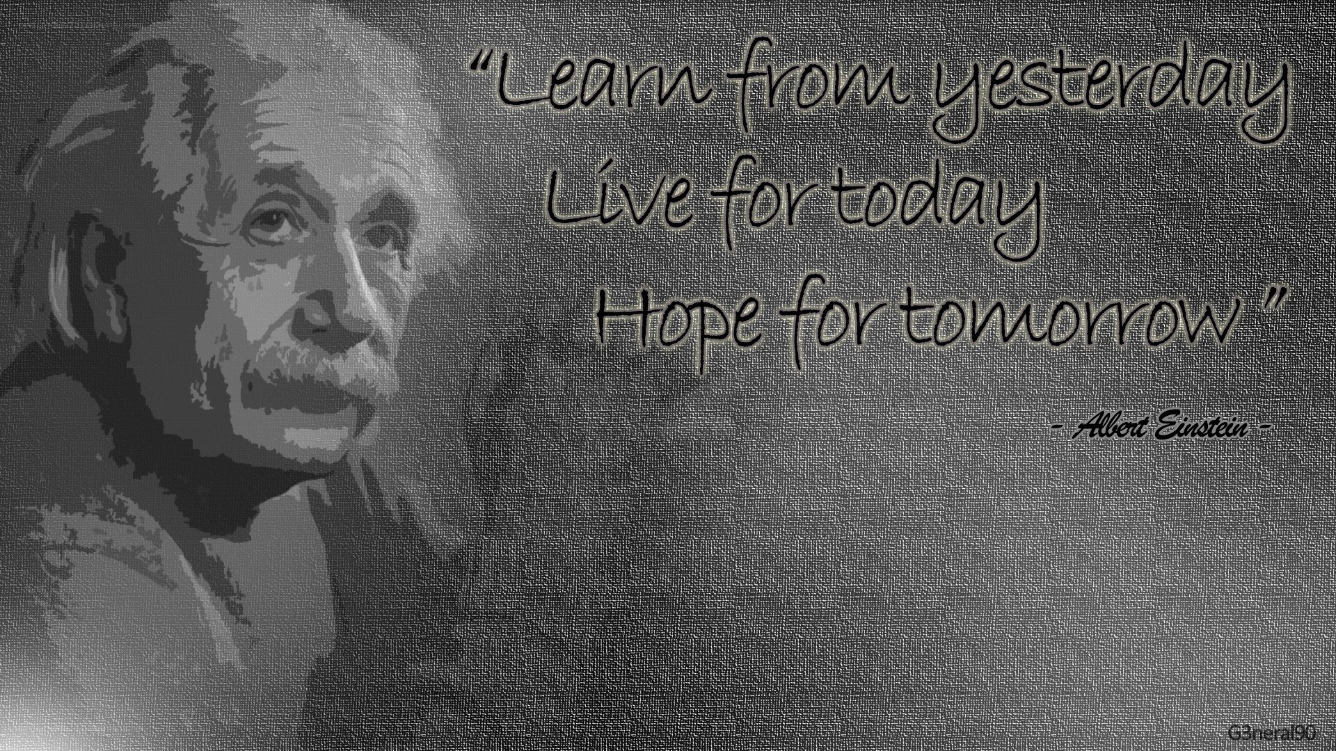 Einstein quote wallpaper