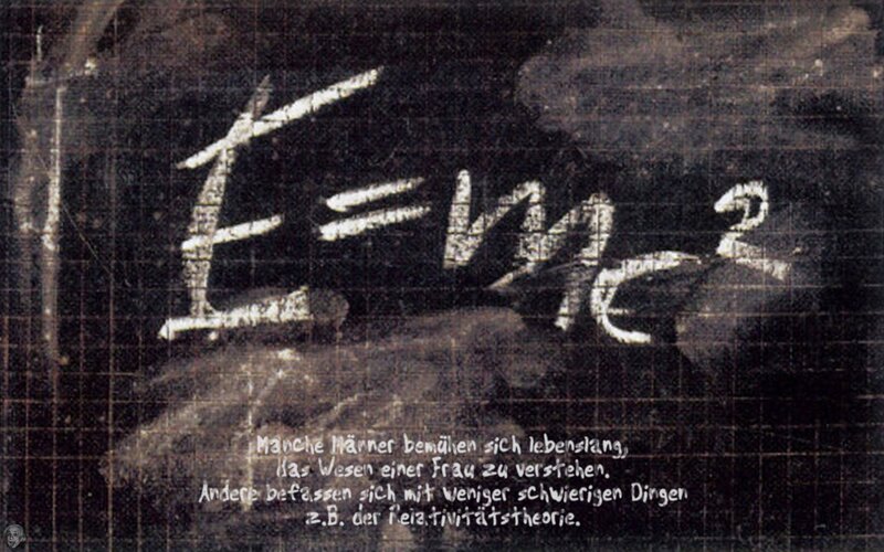 Einstein's equation on a chalkboard