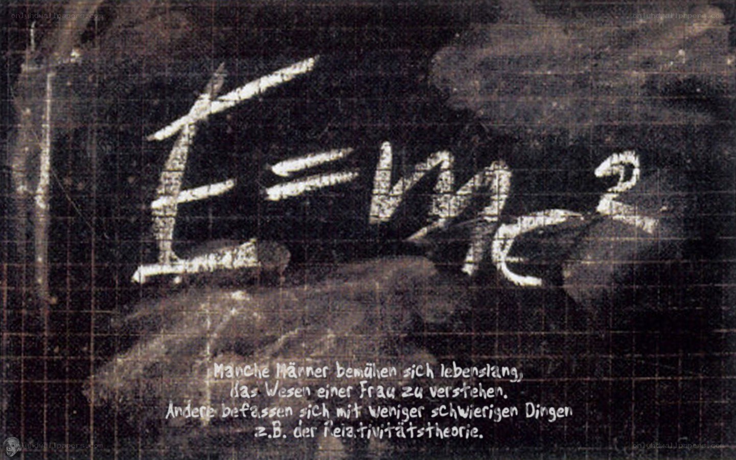 Einstein's equation on a chalkboard