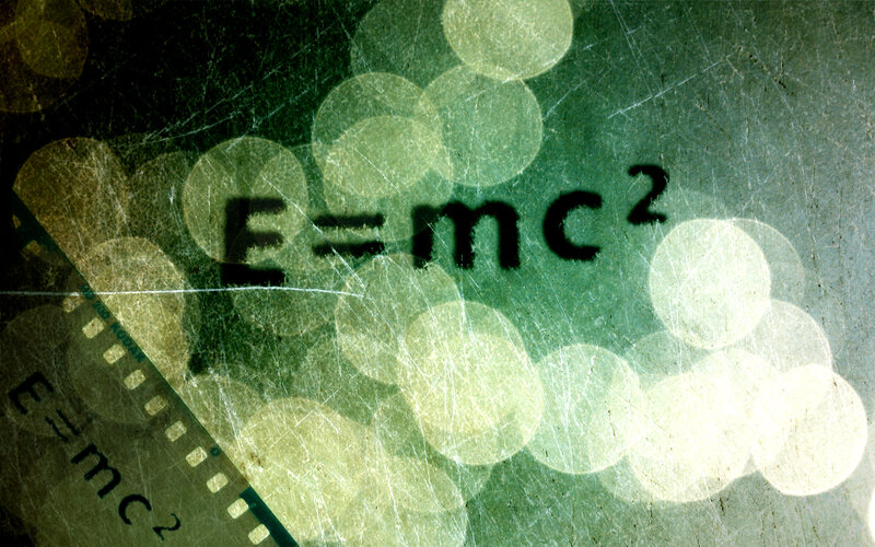 Einstein's equation on film strip