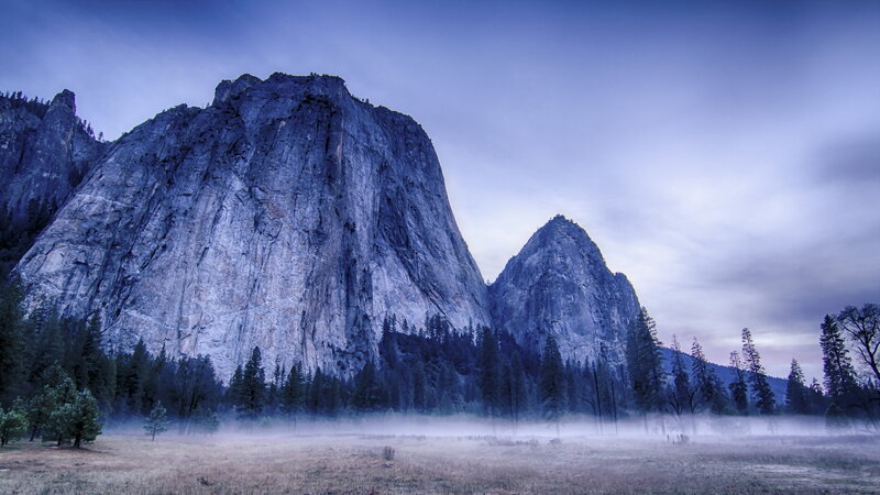 El Capitan and Half Dome
