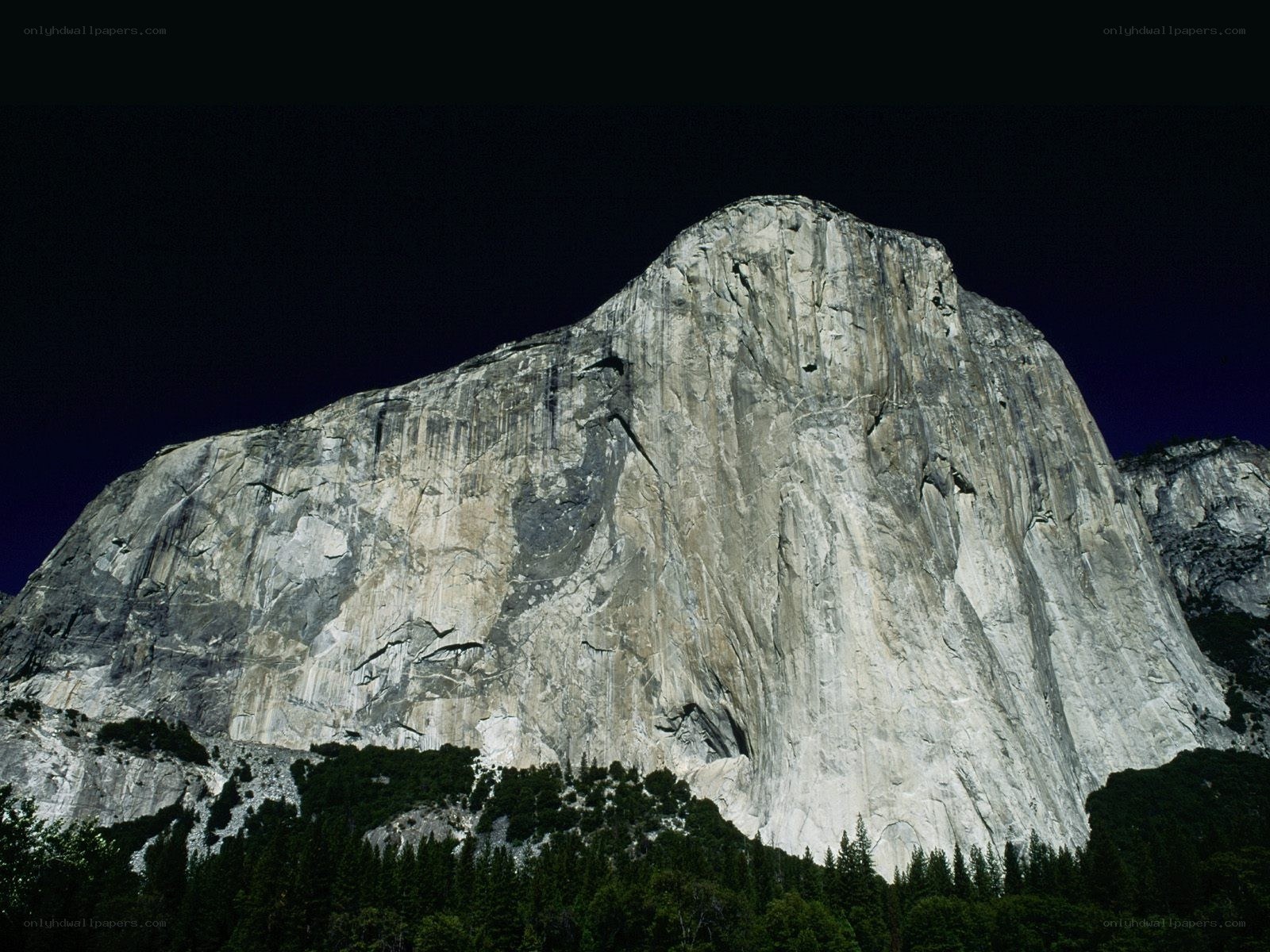 El Capitan at night