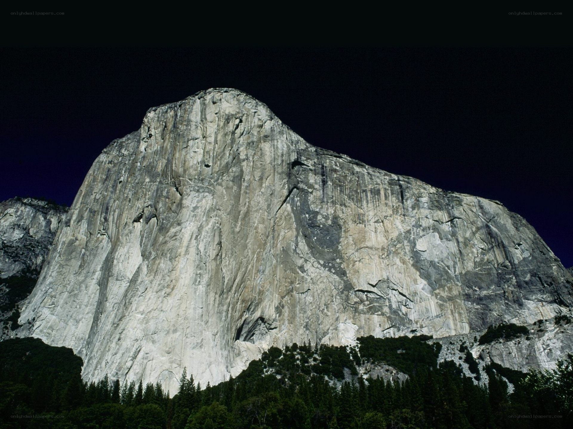 El Capitan at night