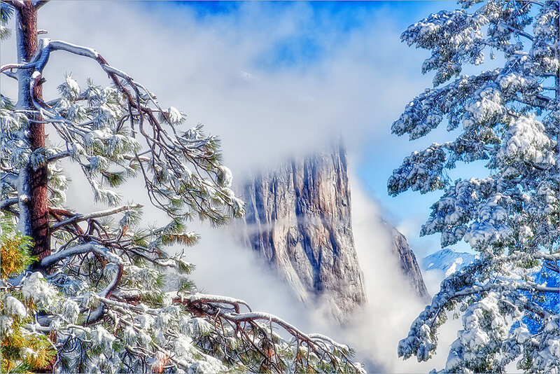 El Capitan in Snow