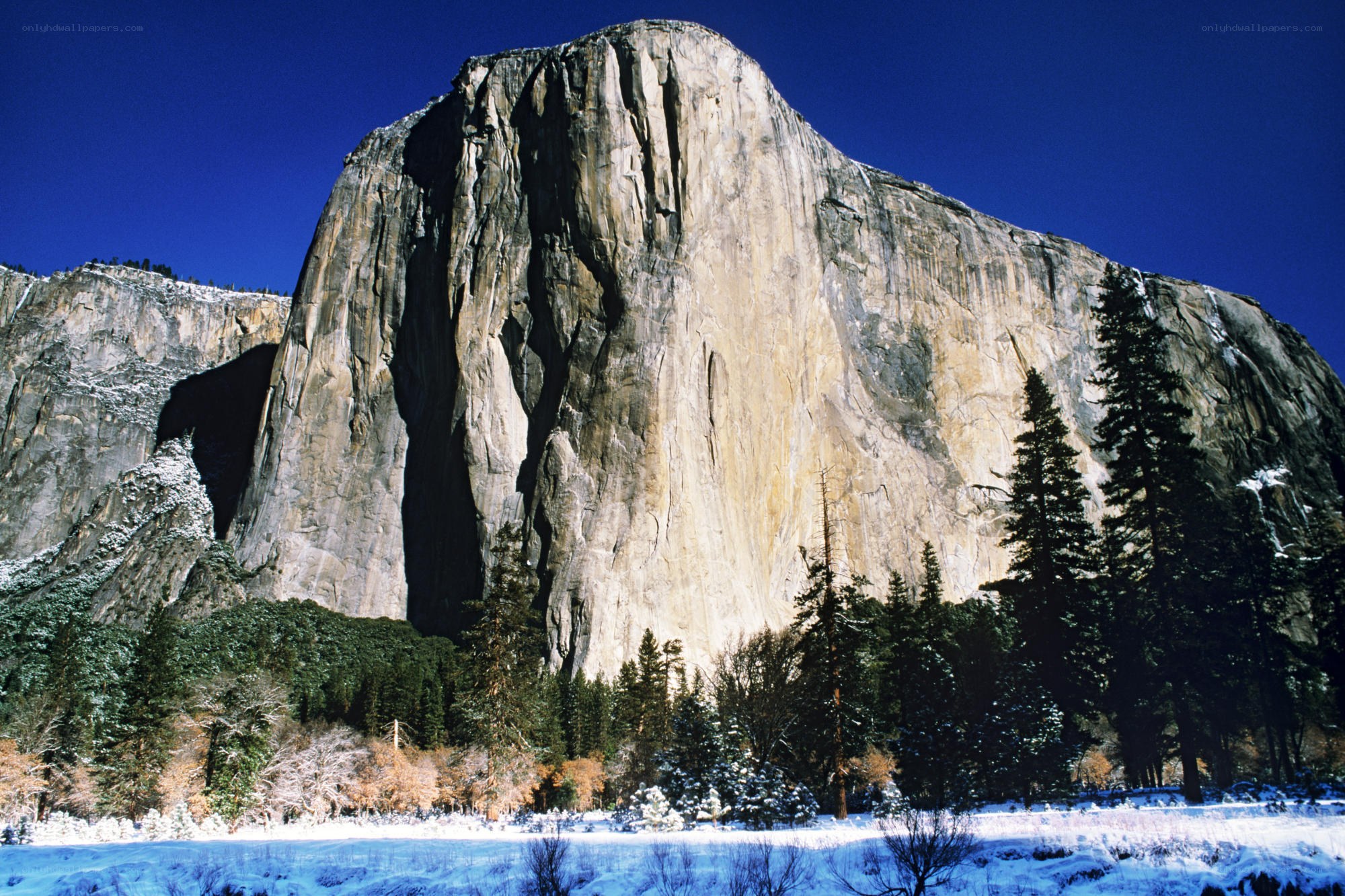 El Capitan in winter