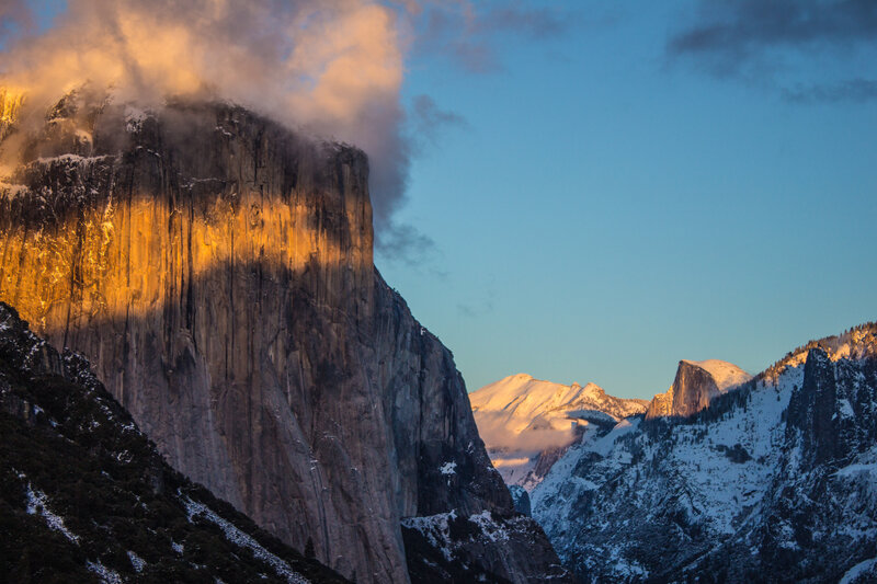 El Capitan in Yosemite — Blue, Dramatic