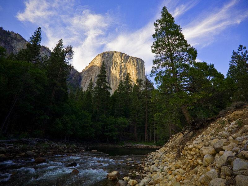 El Capitan in Yosemite — Blue, Serene