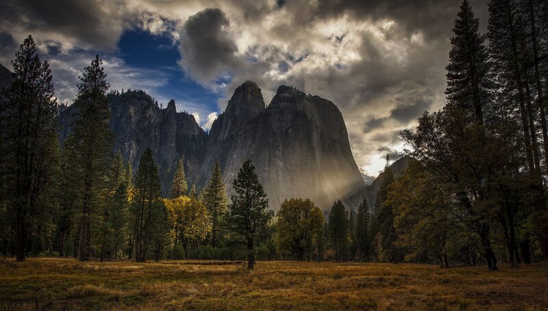 El Capitan in Yosemite — Brown, Dramatic, Afternoon