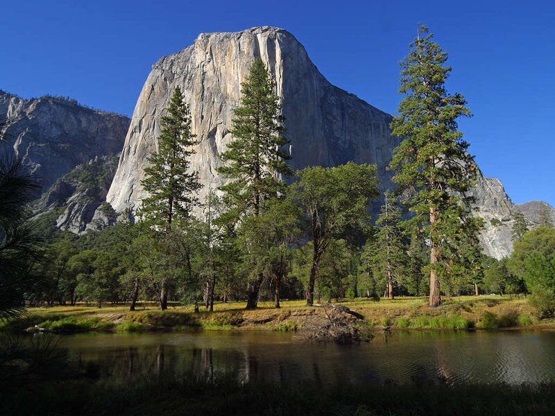 El Capitan Rock Formation — Blue, Serene, Afternoon