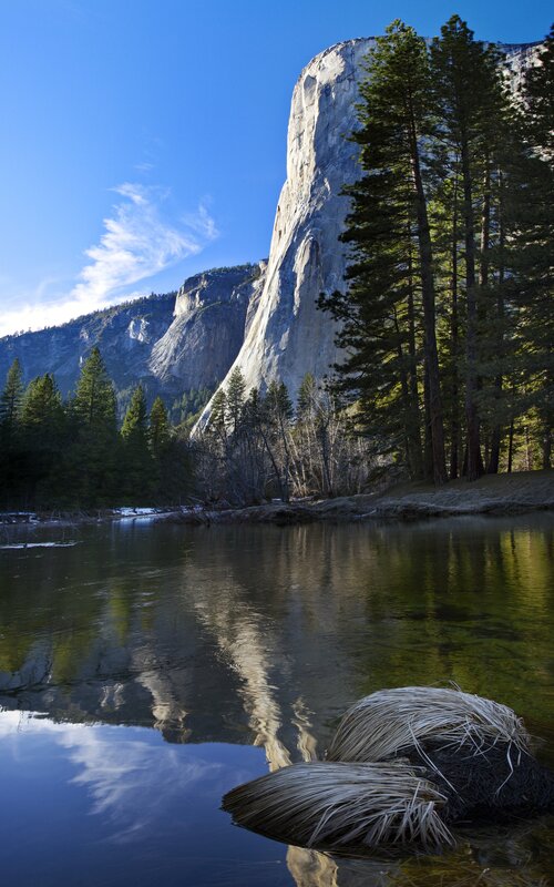 El Capitan Rock Formation — Blue, Serene, Morning