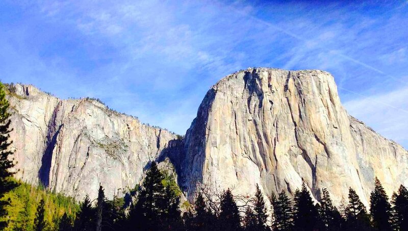El Capitan Rock Formation — Blue