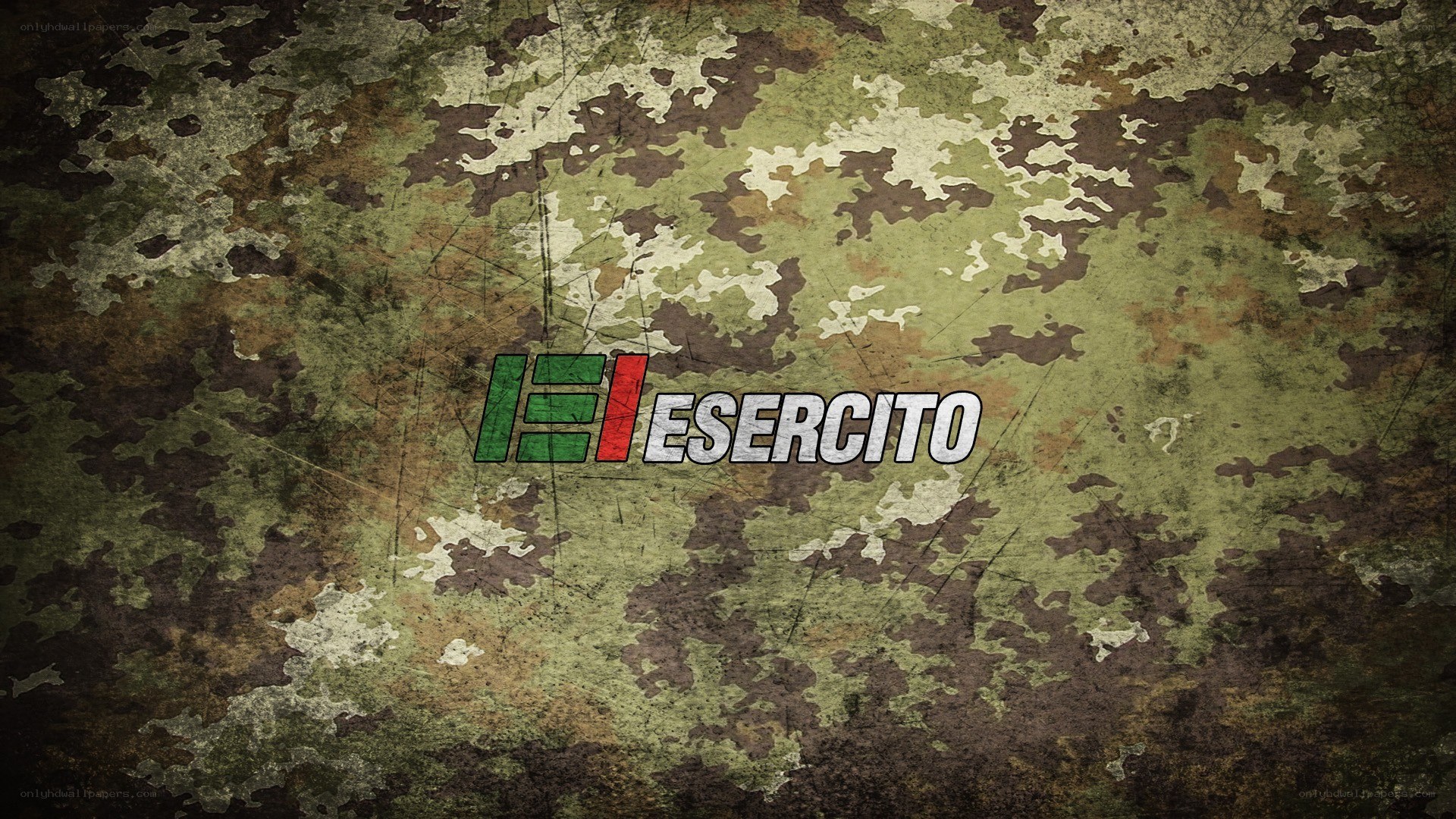 El Ejercito logo on camouflage