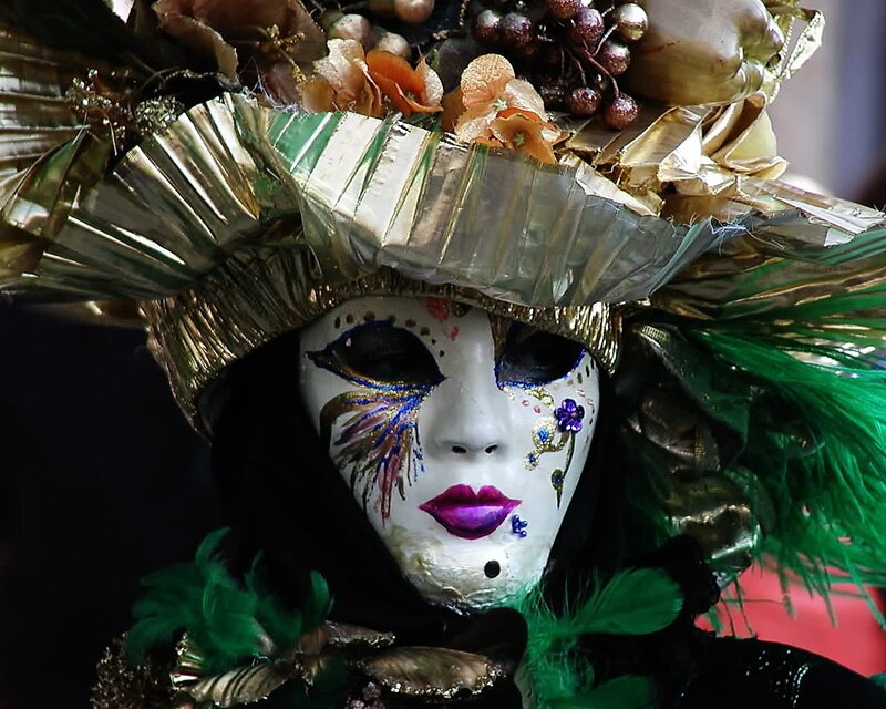 elaborate Venetian carnival mask