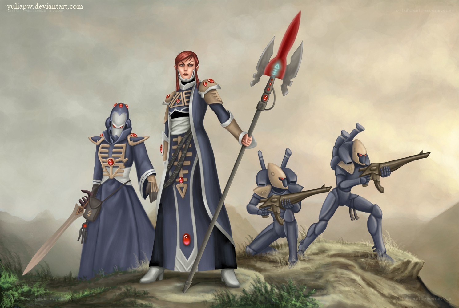 eldar warriors in battle
