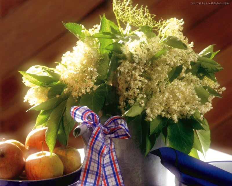 Elderflower Bouquet with Apples